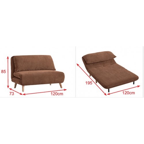 2 Seater Sofa Bed SFB1118 (Available in 2 Colours)